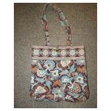Vera Bradley Turquoise and Brown Bag