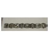 Sterling Mask/Panel Abalone Bracelet   Mexico