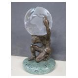 'Weight of the World' Small Bronze Statue - 7'