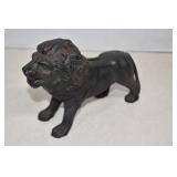 Vintage Cast Iron Lion Bank