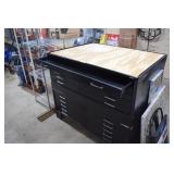 Mayline. Very Good Condition Stacking Map Cabinet