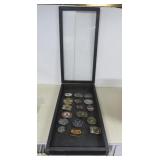 17 Vietnam Veteran Buckles and Others in Case