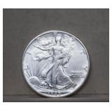 1945P Walking Liberty Silver Half Dollar