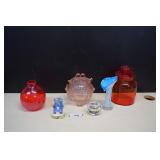 Crystal Apple, Limoges Box & Colored Glass