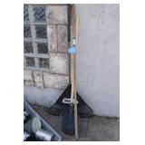 Broom, Rake, & Shovel