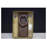 New Brass Bear Scene Door Knocker