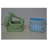 Vintage McCoy & Lefton Planters (2)
