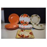 Ten Royal Norfolk Plates & Wall Plaque