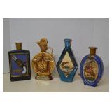 Vintage Lot Of Jim Beam Decanters (4)