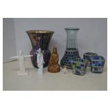 MISC Lot Vases, Candle Holders, Figurines