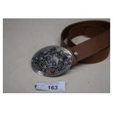 Silver Color Belt Buckle & Belt