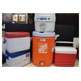 Two Drink Buckets & Three Ice Boxes