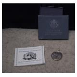 1991 Mt Rushmore Half Dollar in Sterling Coin Bail