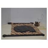 MISC Lot Vintage Teak Wood Elephant Wall Decor &