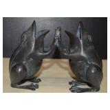 Vintage Heavy Bronze Verdegris Patina 'Patty Cake'