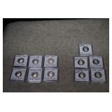 (11) Silver Proof Quarters-States & Territories
