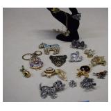 Lot Of Very Nice Rhinestone Costume Jewelry -Rings