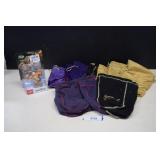 Crown Royal Bags & Zelda Figurine