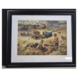 Framed 1998 Western Art (Oscar E. Berninghaus),