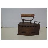 Antique Metal W/ Wood Handle Iron