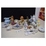 Lot of Figurines & Tea Set
