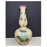 Vtg.Marked Poschinger Krystallia Hand Painted Vase