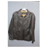 Dockers Black Leather Size Medium Jacket