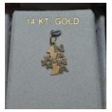 14Kt Gold #1 Nana Charm in Box