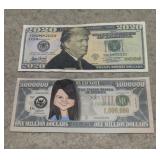 2020 Trump & Selena Gomez Commemorative Bills