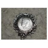 Silver Color Chain w/ 1976 Kennedy Half Dollar