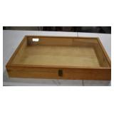 Glass Top Wood Display Case