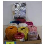 Lot Of Vintage J&P Coats Knit Cro-Sheen Crochet