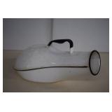 Vintage Enamelware Hospital Bed Urinal