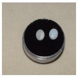 Two Oval Opal Cabochons in Gem Jar   1.55 Tcwt