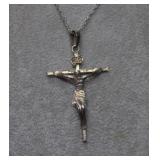 Sterling Chain & Crucifix
