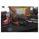 Two Electric Sanders & Pneumatic Nail Gun