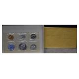 1956 Unc. Mint Set w/ Silver Coins and Wheat Penny