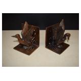 Vintage Iron Geese Bookends