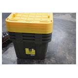 Four 27 Gallon Storage Totes. New