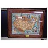 Framed Tribes of the Indian Nations Print 32x36