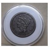 1853 Braided Hair Large Cent