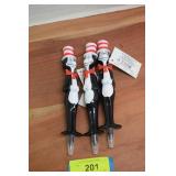 Three Novelty Cat in the Hat Pens