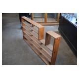 Five Tier Open Wooden Display Rack
