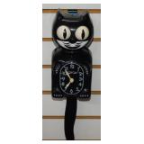Vintage Classic Black Kit-Cat Klock -Untested-