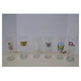 Lot Of 6 Beer Glasses