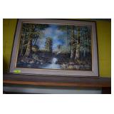 K. Taylor Framed Oil Painting 42'x30'