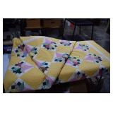 Hand Made Quiilt 110'x100'. One Tear/Couple Minor