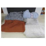 Asstd. Sheer Curtain Panels & 2 Yd Fleece Blanket