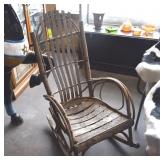 Rustic Antique Bentwood Rocker