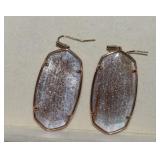 Kendra Scott Elle Rose Gold Dusted Glass Earrings